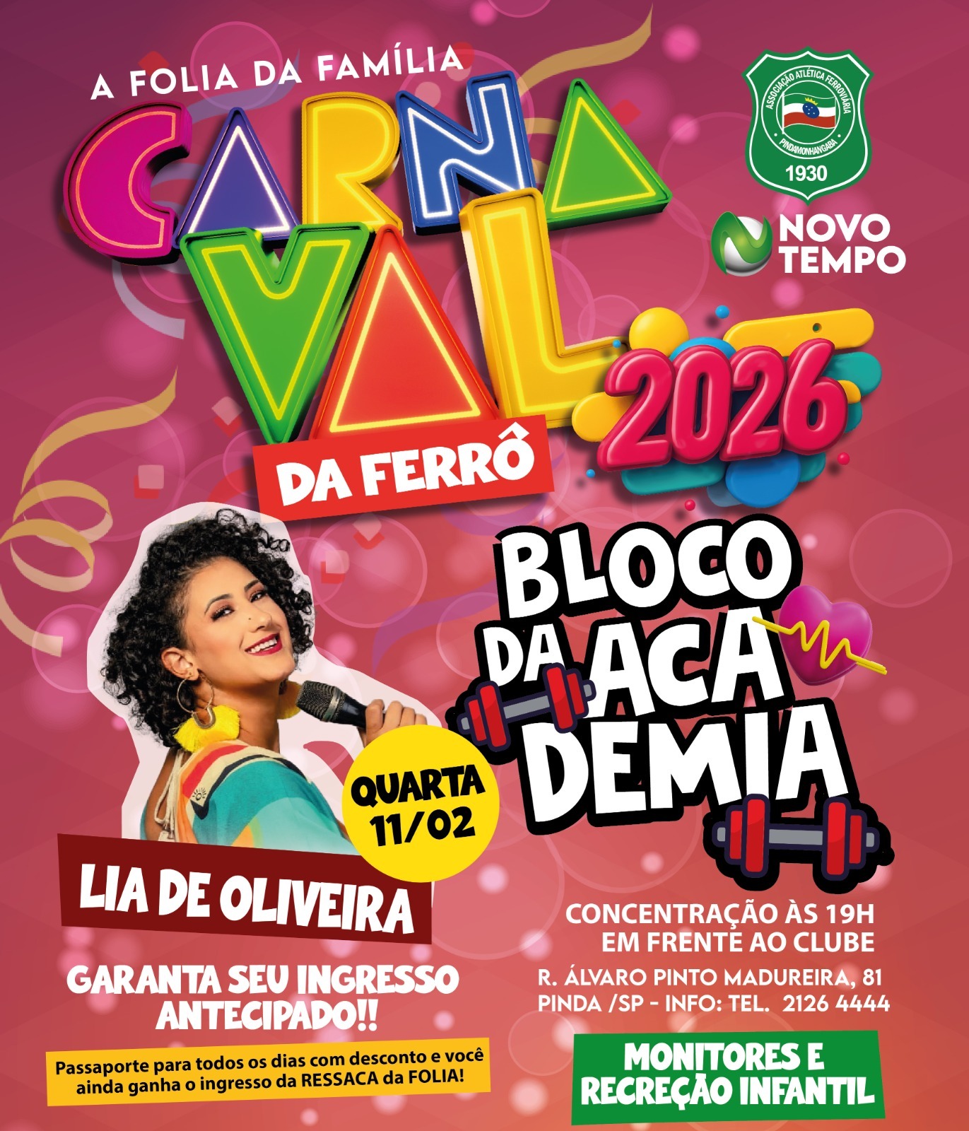 Lia de Oliveira Carnaval da Ferrô - Bloco da Academia