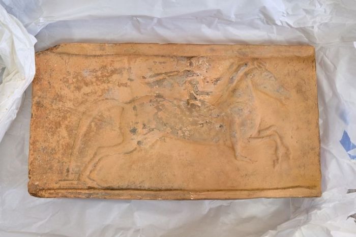 Tijolo arquitetÃ´nico, de 550 a.C - Greco-Romana