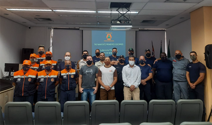 Agentes de SeguranÃ§a PÃºblica de Pindamonhangaba recebem atualizaÃ§Ã£o deÂ treinamento em primeiros socorros