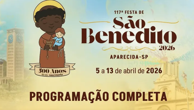 Festa de São Benedito reúne fé, tradição e cultura em Aparecida com programação especial