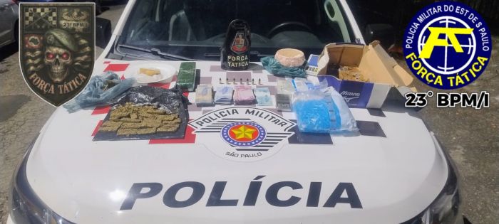 Polícia prende suspeito com cocaína em Lorena e apreende mais de 3 kg de drogas em Guaratinguetá