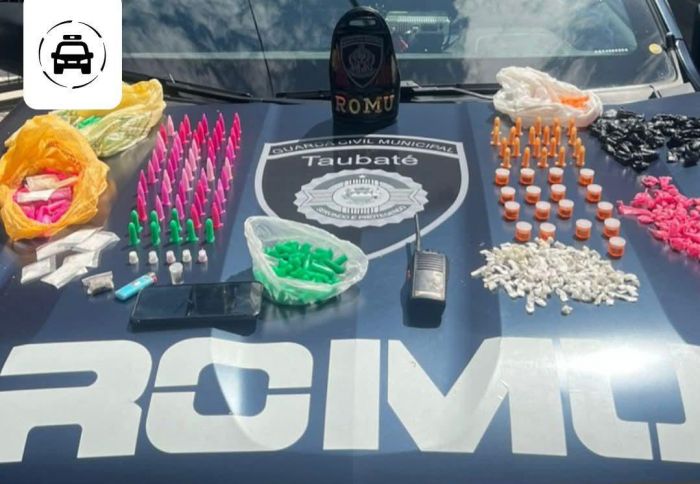 Operação da GCM resulta na apreensão de mais de 680 porções de drogas em Taubaté