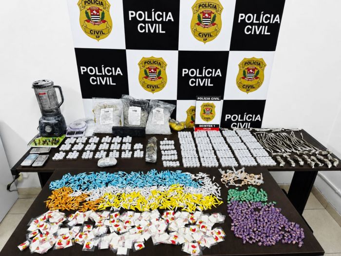 Polícia Civil confisca grande quantidade de drogas em Pindamonhangaba