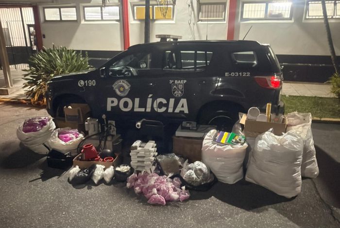 BAEP apreende mais de 47 kg de drogas em Pindamonhangaba