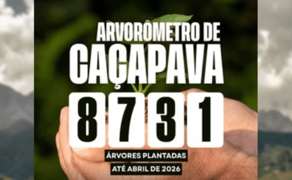 Caçapava registra plantio de mais de 8,7 mil árvores e amplia áreas verdes da cidade