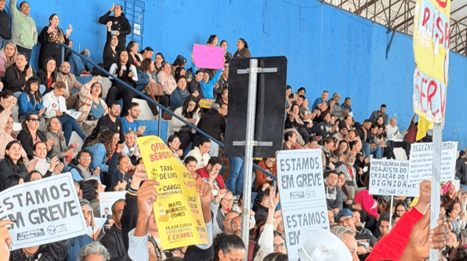 Greve dos servidores de Taubaté continua após impasse em negociação com a Prefeitura