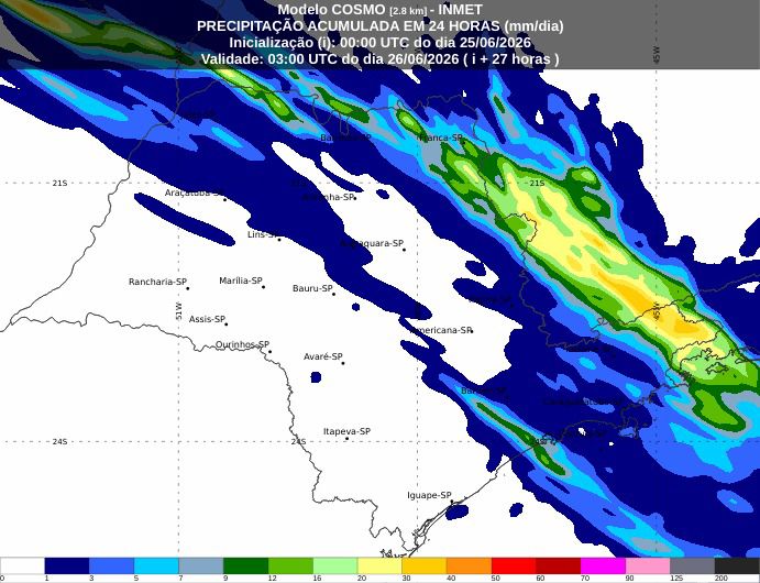 Vale do Paraíba pode ter chuva e rajadas de vento nesta quinta-feira (25)