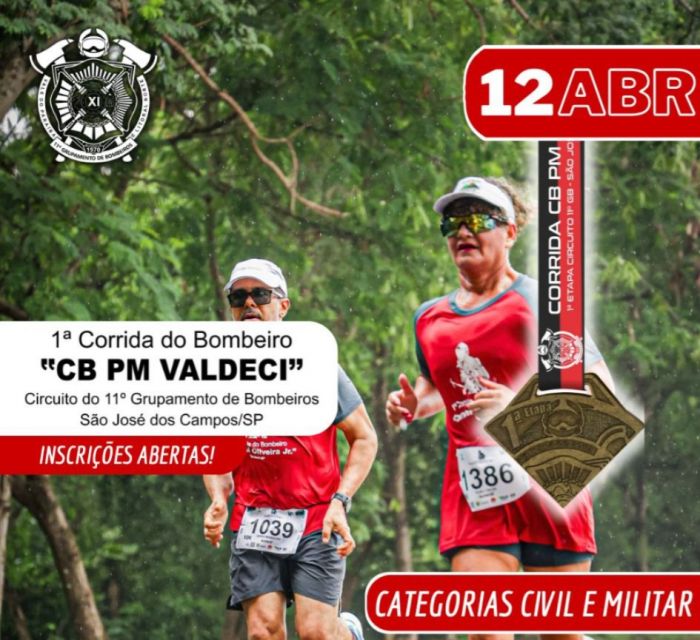 Corrida dos Bombeiros em São José dos Campos homenageia cabo que morreu em serviço