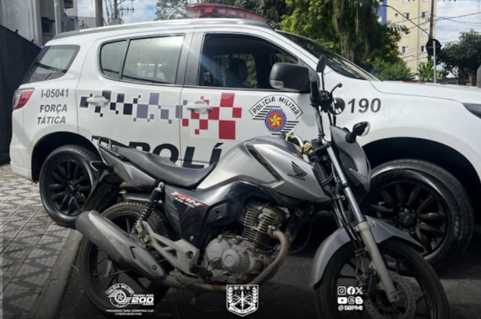 Dupla é presa após furtar motocicleta em Taubaté