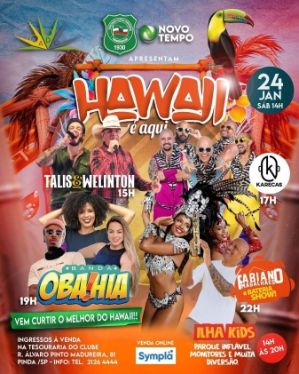 Baile do Hawaii é Aqui