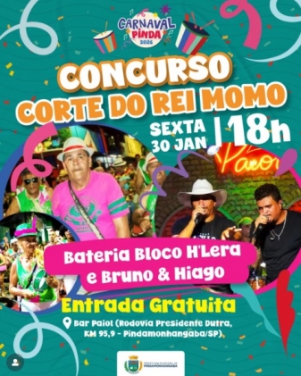 Concurso da Corte e do Rei Momo 2026