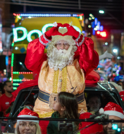Chegada do Papai Noel no Paradão de Natal 2025