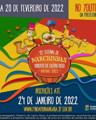 15º Festival de Marchinhas Virtual 2022 abre inscrições